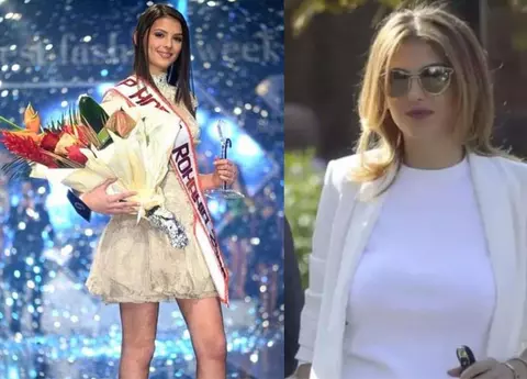 Cum arăta Sorina Docuz pe vremea când a fost Miss Buzău, în 2009. Tot atunci l-a cunoscut pe Robert Negoiță, primul ei soț
