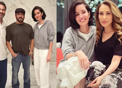 Nicolai Tand și soția lui, Monica, s-au întâlnit cu Iulia Vântur și Salman Khan: „Întâlnire neașteptată în Dubai". Cum s-au fotografiat împreună