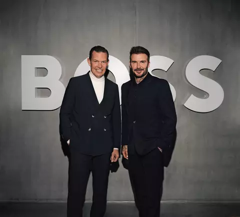 HUGO BOSS  anunță parteneriatul strategic cu David Beckham pentru o colaborare pe termen lung