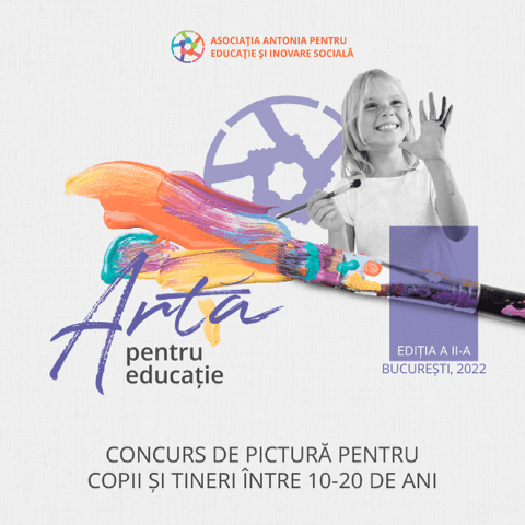 #ArtăPentruEducație este despre copii și tineri care își găsesc calea prin pictură