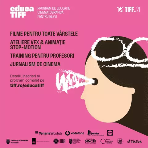 TIFF lansează opționalul de educație cinematografică pentru elevi. Colegiul Național Gheorghe Șincai din Cluj-Napoca devine Școala Pilot