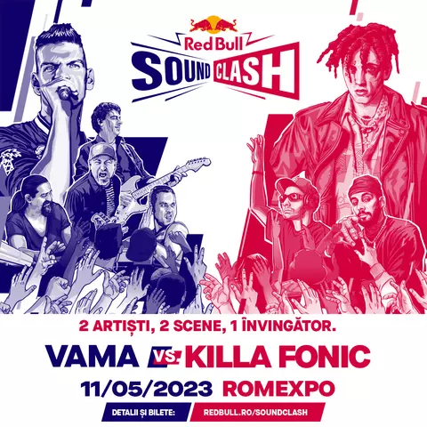 2 artiști. 2 scene. 1 singur învingător:Vama intră în luptă cu Killa Fonic pentru trofeul Red Bull SoundClash 2023