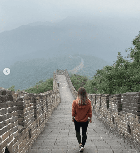 Simona Halep la Marele Zid Chinezesc