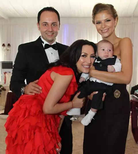 Imagini de la botezul lui David Maruta, fiul Andrei si al lui Catalin Maruta