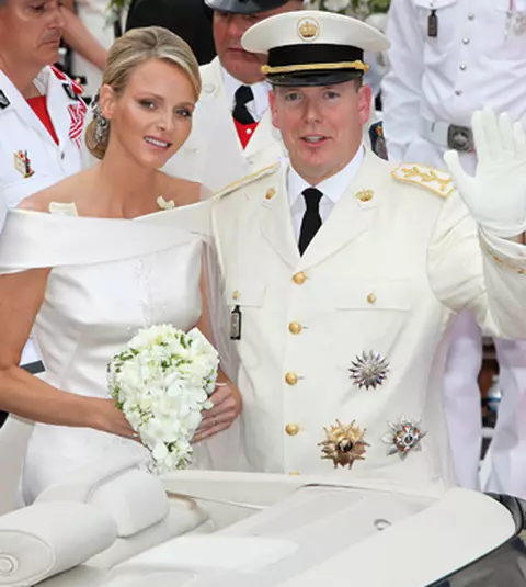 Monaco - Imagini de la nunta Printului Albert cu Charlene Wittstock