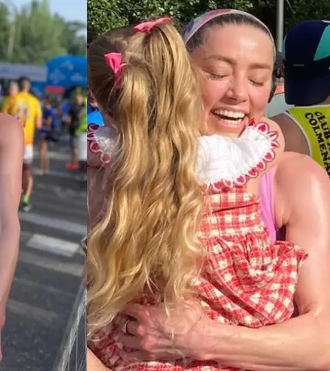 Amber Heard, apariție rară alături de fiica ei. Actrița a surprins fanii după o cursă de 10 km în Spania