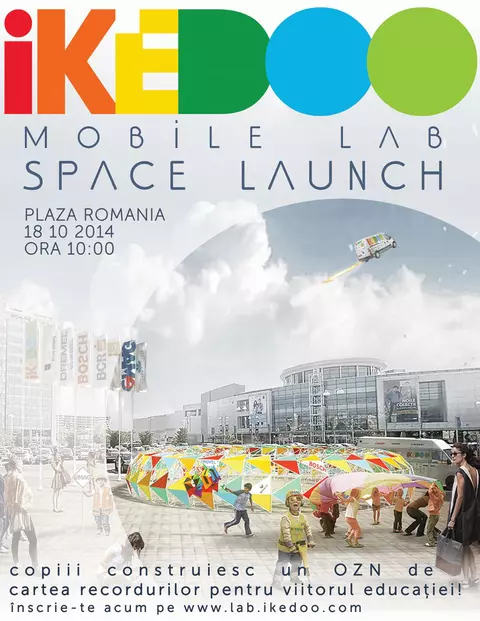 Copiii construiesc un OZN de Cartea Recordurilor