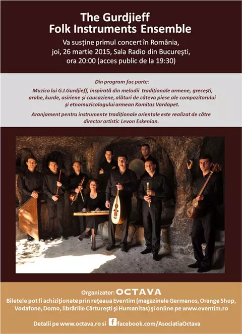 Sensiblu este alaturi de The Gurdjieff Folk Instruments Ensemble la primul lor concert in Romania 
