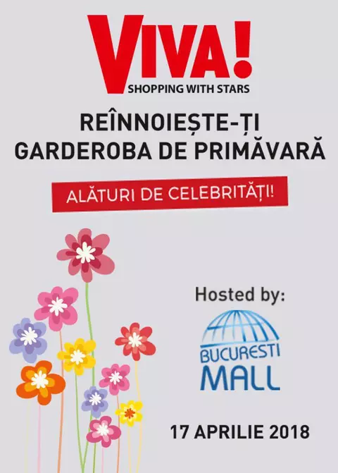Revista VIVA! și București Mall te invită la o seară de răsfăț, alături de vedetele tale preferate