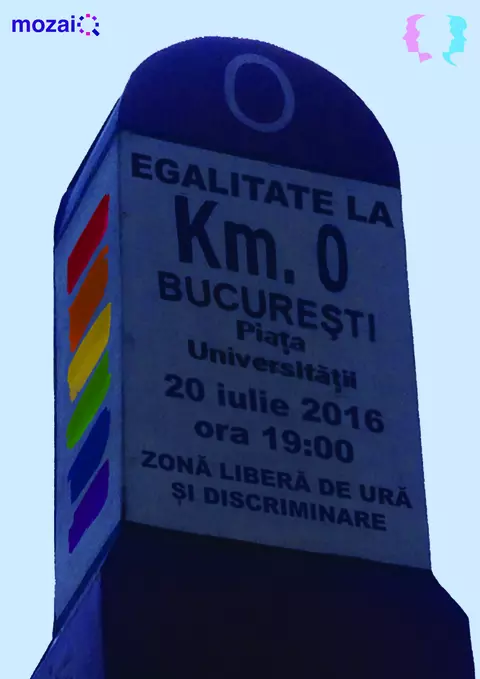 Protest pentru egalitate la kilometrul 0