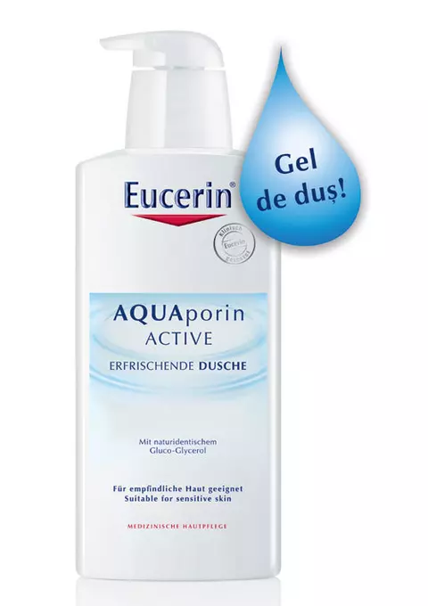 Noul gel de dus revigorant Eucerin Aquaporin Active