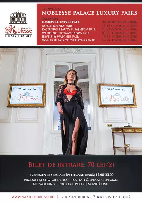 (P) Trei zile de rafinament si eleganta la Palatul Noblesse: Luxury Lifestyle Fair