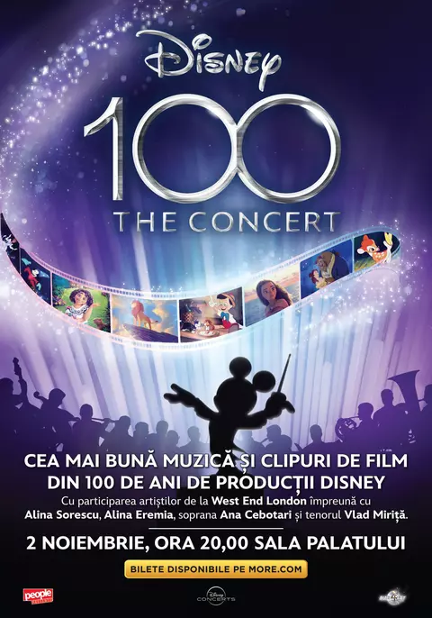 Premieră în România: Concert DISNEY 100