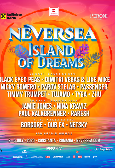 Tyga și Black Eyed Peas vin la Neversea 2020! S-a anunțat primul val de artiști