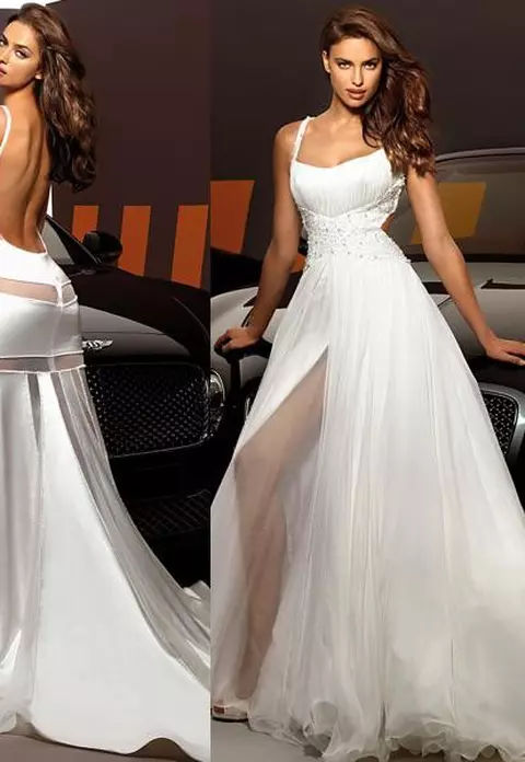 Irina Shayk, superba în rochie de mireasa