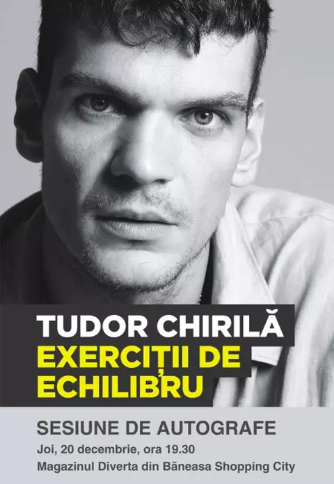 Tudor Chirila va sustine o sesiune de autografe