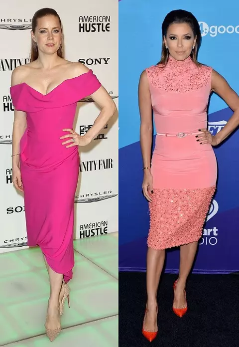 Amy Adams şi Eva Longoria – Două dive în rochii roz