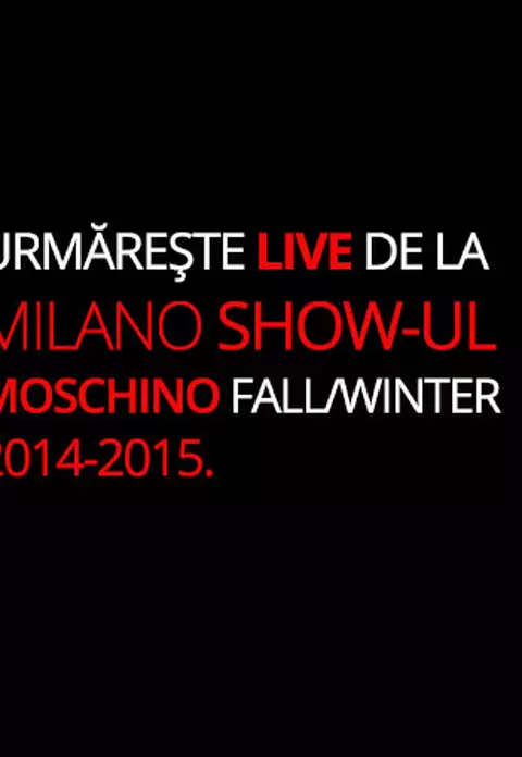 Moschino Fall/Winter 2014-2015 LIVE