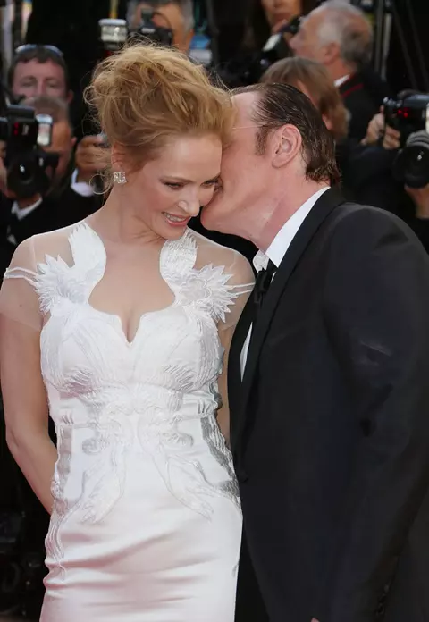 Quentin Tarantino, îndrăgostit de muza lui, actriţa Uma Thurman - FOTO