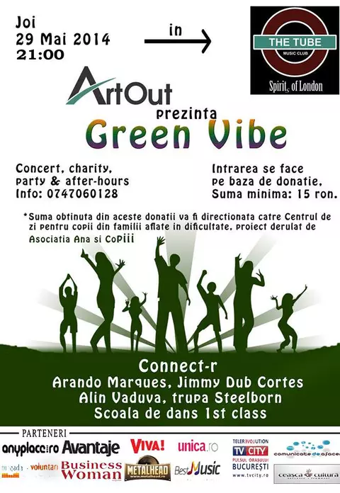 Art Out te invită la concertul “Green Vibe”, spectacol de dans şi after hours  
