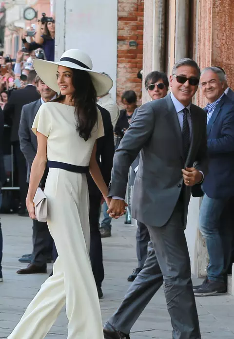 George Clooney şi Amal Alamuddin - La căsătoria civilă    