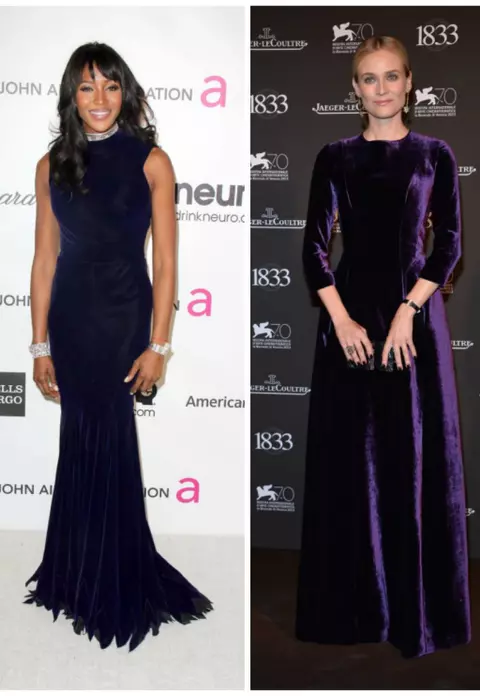 De la Naomi Campbell la Diane Kruger – 10 rochii de catifea spectaculoase  