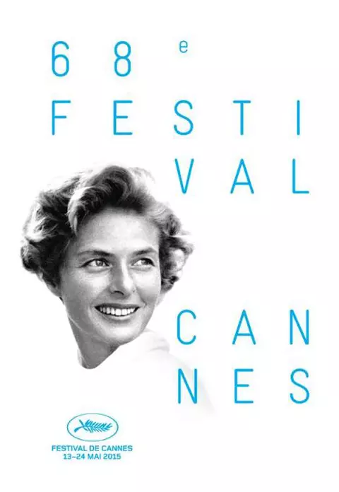 Ingrid Bergman, pe afişul Festivalului de Film de la Cannes din 2015