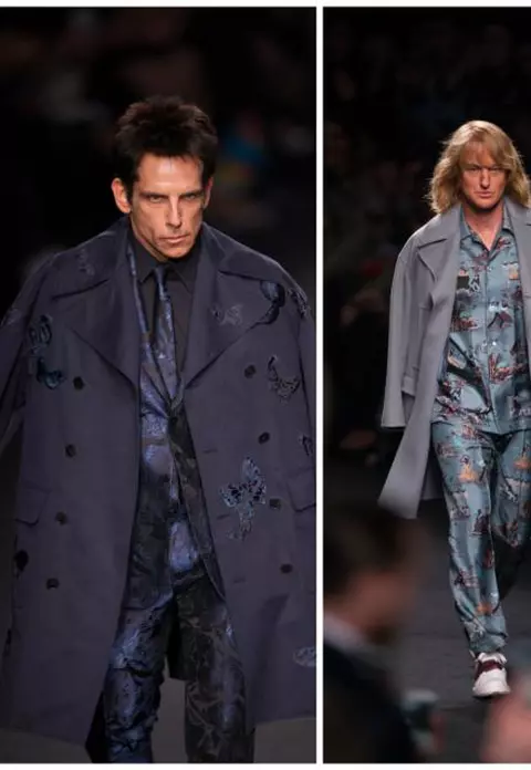 Ben Stiller şi Owen Wilson au defilat in show-ul Valentino de la Paris