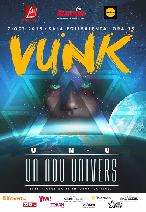 În premieră, în România, filmare 360 de grade la concertul Vunk “Un nou univers”
