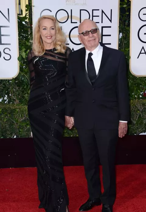 Jerry Hall se mărită cu miliardarul Rupert Murdoch