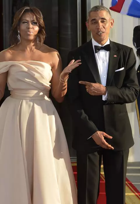 Michelle şi Barack Obama, într-o fotografie perfectă care a captivat toată lumea