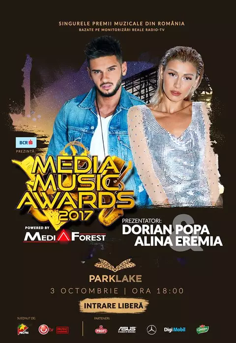 Media Music Awards e cea mai faimoasă gală muzicală din Romania pe Facebook