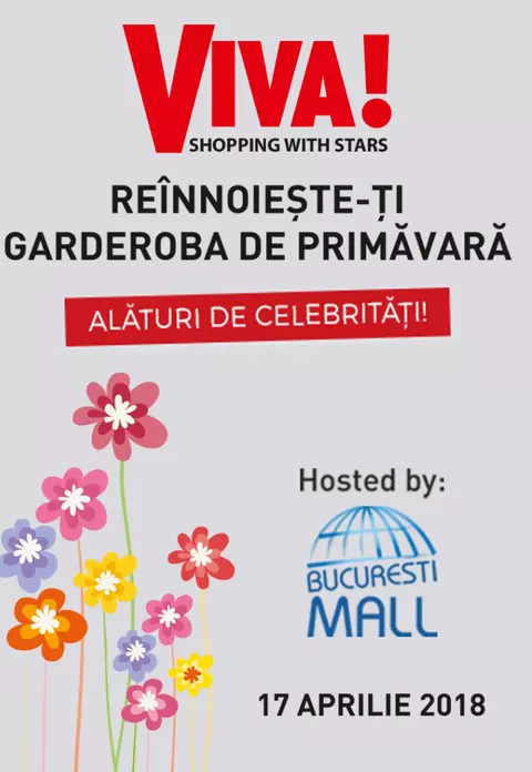 Hai cu noi în oraș! Revista VIVA! și București Mall te invită la o seară de răsfăț, alături de vedetele tale preferate