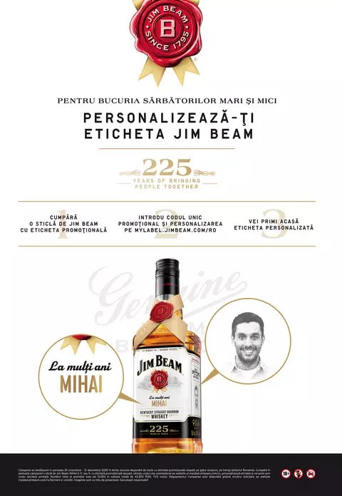 (P) Jim Beam sărbătoreşte 225 de ani de la deschiderea distileriei, oferindu-le iubitorilor de bourbon o experienţă memorabilă
