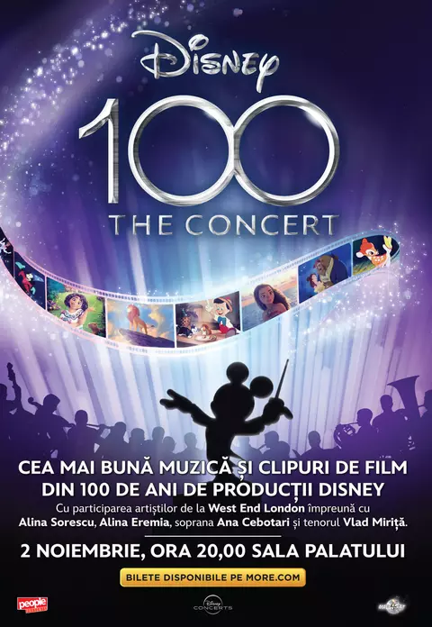 Premieră în România: Concert DISNEY 100