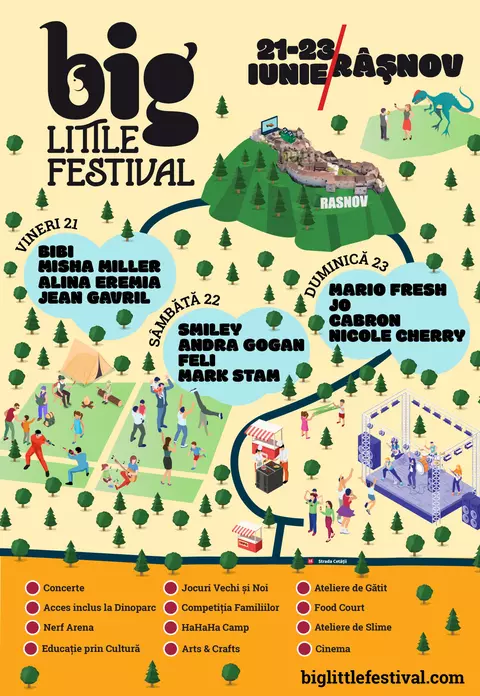 Big Little Festival, singurul festival din Europa de Est dedicat exclusiv conexiunii dintre părinți și copii va avea loc la Râșnov, între 21-23 iunie