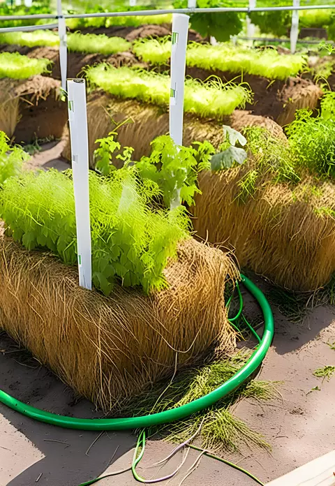 Cum să plantezi legume în baloți de paie