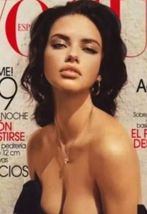 Adriana Lima - Sexy pe coperta Vogue Spania