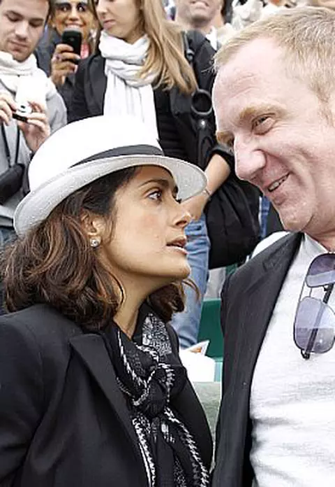 Salma Hayek si Francois-Henri Pinault - Doi indragostiti la Roland Garros