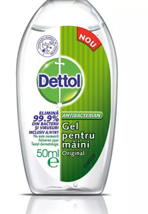 Gelul antibacterian pentru maini Dettol