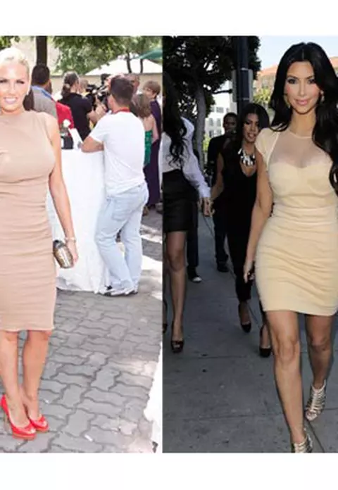 Andreea Banica vs. Kim Kardashian - Cine poarta mai bine rochia mulata?