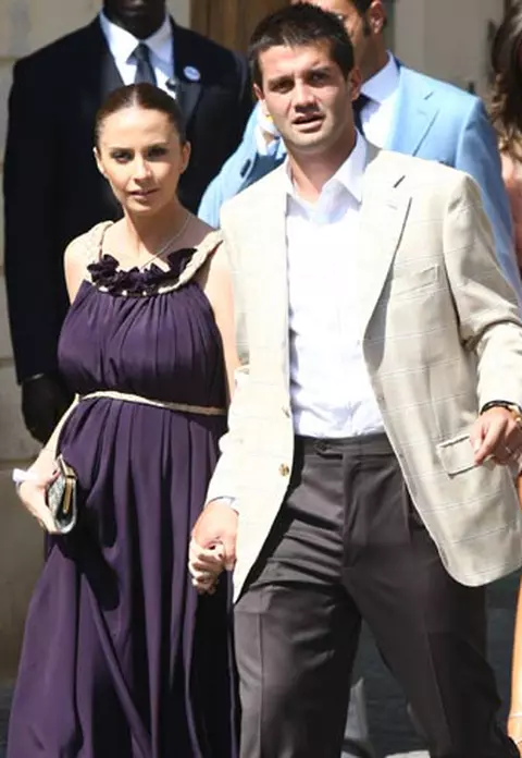 Adelina si Cristi Chivu la nunta fotbalistului Wesley Sneijder