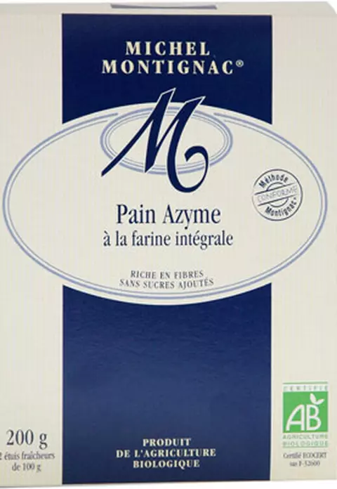 Paine nedospita (azima) din faina integrala de la Michel Montignac
