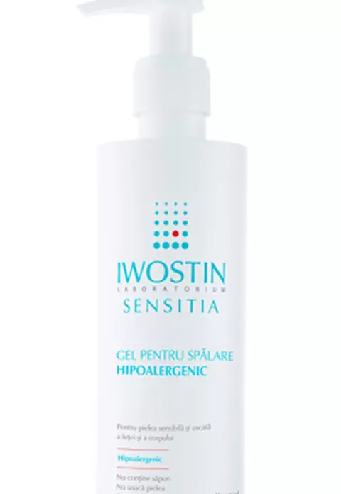 Gelul hipoalergenic Iwostin Sensitia pentru ten sensibil