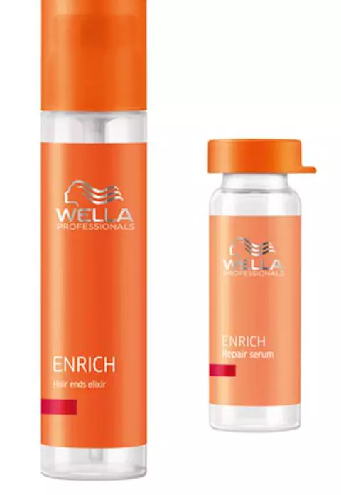 Wella Care pentru parul tau: Enrich Hair Ends Elixir si Enrich Repair Serum