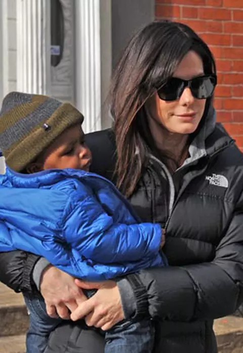 Sandra Bullock - Cu singurul barbat din viata ei