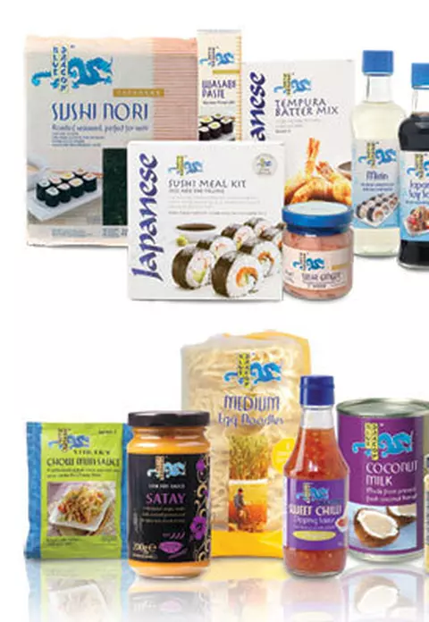 Ingrediente pentru bucataria asiatica de la Blue Dragon