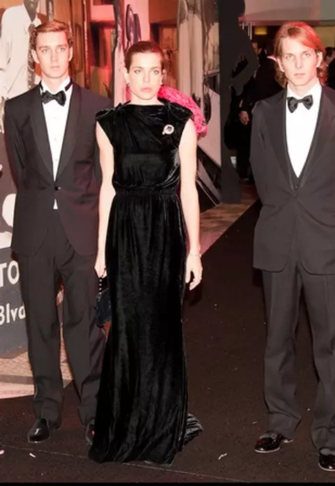 Charlotte, Andrea si Pierre Casiraghi la Bal de la Rose 2011