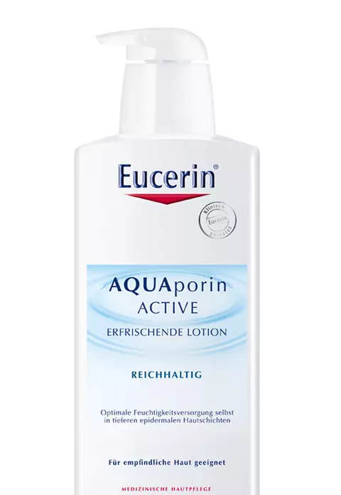 Noua lotiune de corp AQUAporin ACTIVE Rich de la Eucerin