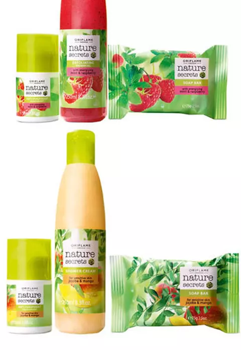 Descopera noile game Nature Secrets cu menta si zmeura sau jojoba si mango